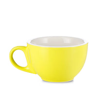 Load image into Gallery viewer, yellow cappuccino cup and saucer set