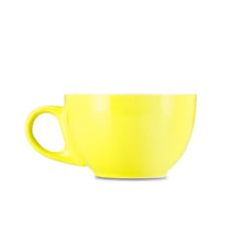 Load image into Gallery viewer, yellow cappuccino cup and saucer set