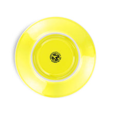 Load image into Gallery viewer, yellow 8 ounce latte cup and saucer