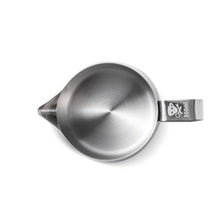 Load image into Gallery viewer, barista basics 12 ounce silver steaming pitcher