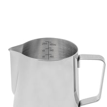 Load image into Gallery viewer, barista basics 20 ounce silver steaming pitcher