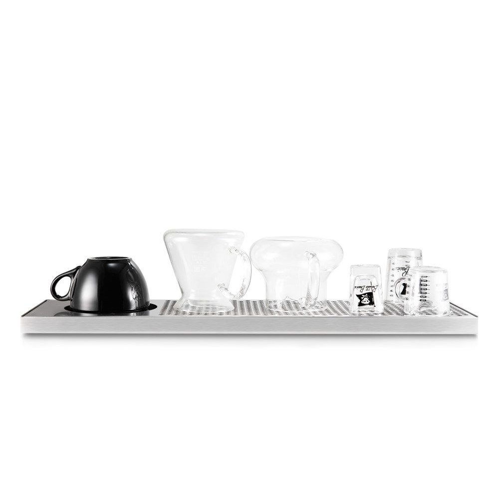 Pitcher Rinser Roestvrijstalen Cup Wasmachine Glazen Reinigingsspoeler met Zijsprays, Afvoer en Lekbak voor Bar Coffee Shop (325x175x65MM Pitcher Rinser Roestvrijstalen Cup Wasmachine Glazen Reinigingsspoeler met Zijsprays, Afvoer en Lekbak voor Bar Coffee Shop (325x175x65MM