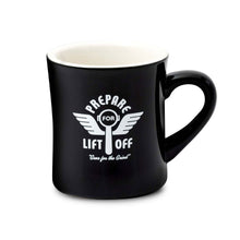 Load image into Gallery viewer, Portafilter Lift Off Diner Coffee Mug (10oz) - Black