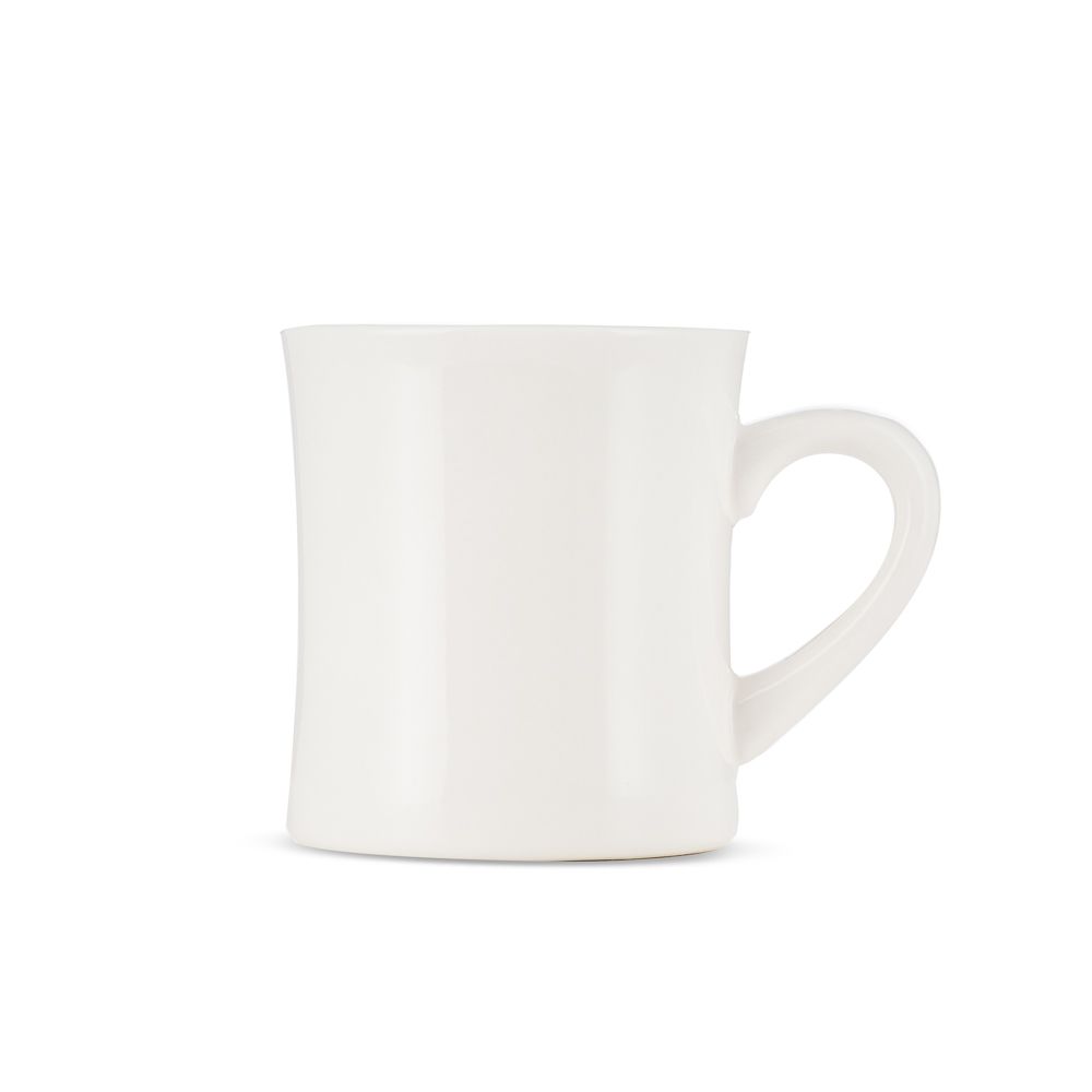 White Diner Mug